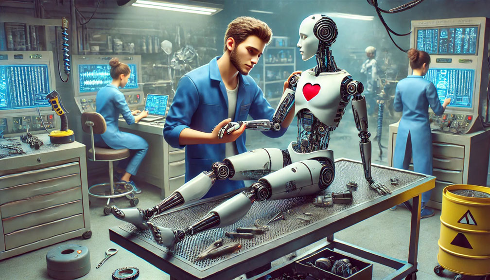 Person Caring for AI